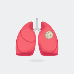 Lungs vector illustration