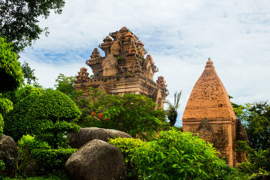 Brick cham towers Ponagar in Nha Trang, Vietnam