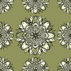 Vector seamless floral background. Pattern for design, brochures. Eps10