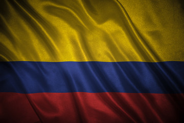 Fototapeta premium flag of Colombia