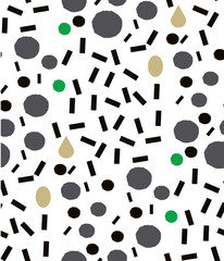 Seamless patter with graphic elements