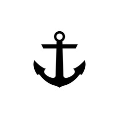Anchor solid icon, travel & navigation, website button, a filled pattern on a white background, eps 10.