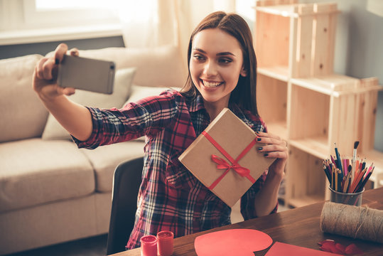 Beautiful romantic girl