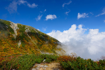 秋の中央アルプス千畳敷
