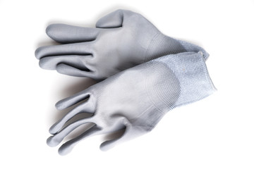 Work gloves on a white background
