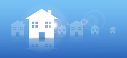 Fototapeta premium casetta, casa, immobiliare, case, edilizia