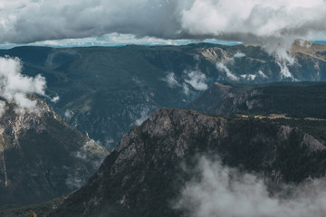 Montenegro, national park Durmitor, mountains and clouds