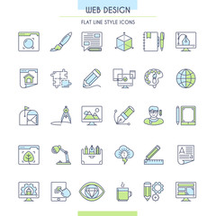 Website design icons