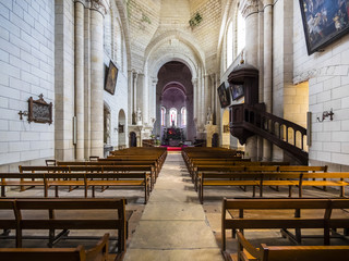 Saint-Ours Kirche, Logis Royal, Loches, Gemeinde, Tours, Departement Indre-et-Loire, Centre, Frankreich