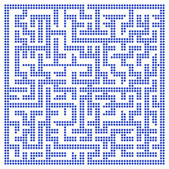Maze halftone pattern