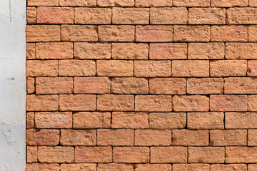 Obraz premium brick wall with concrete