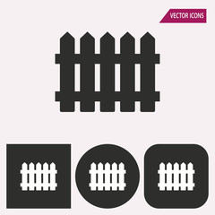 Fence - vector icon.