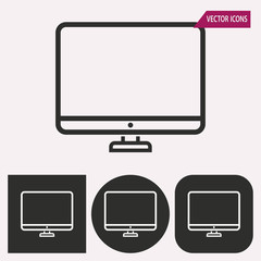 TV - vector icon.