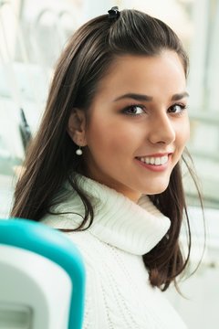 Young woman dental patient