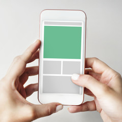 Web Design Template Copy Space Concept