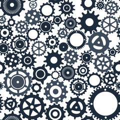 Mechanical gear black and grey