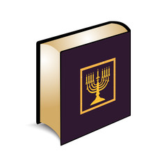 Vector illustration of the Torah book
