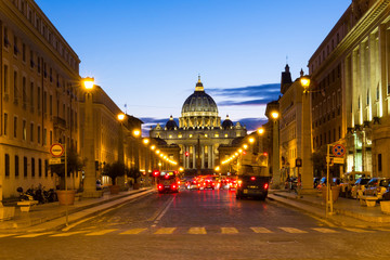 Fototapeta na wymiar Vatican city state the famous place in Rome, Italy