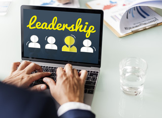 Partnership Corporate Team Leader Font Concept