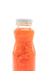 Bottle of sweet asian chili sauce