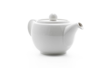 white tea pot