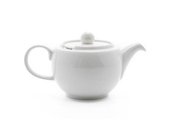 white tea pot