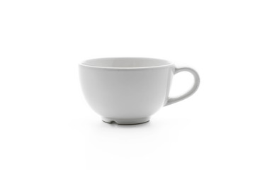 empty white coffee cup