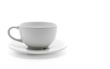 empty white coffee cup