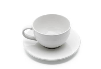 empty white coffee cup