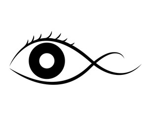 occhio disegno vettoriale 