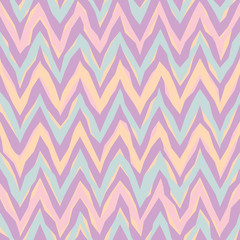 Abstract Zigzag Pattern in pastels repeats seamlessly.