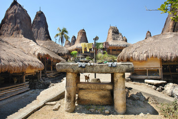 traditional village Pasunga on Sumba island, Indonesia
