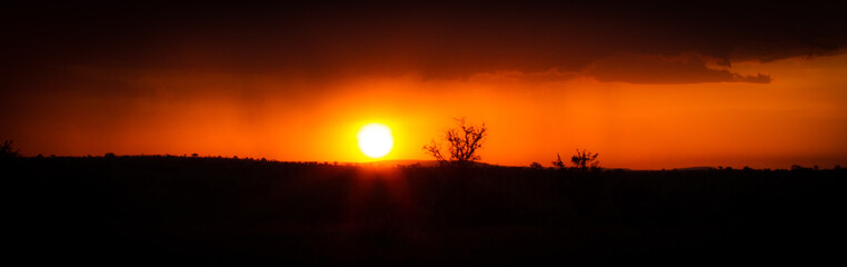 Fototapeta na wymiar Sunset in africa