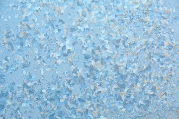 beautiful winter texture patterns of frost on window