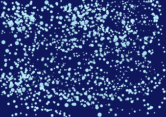Abstract color round on dark blue background