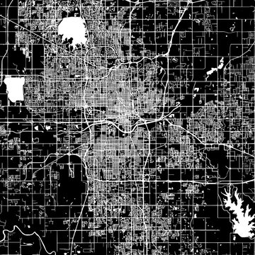 Oklahoma City Vector Map