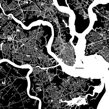 Charleston Vector Map