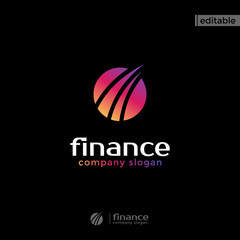 circle street finance logo. modern eye catching logo