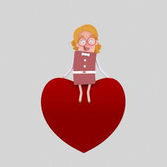 Woman sitting on a heart

Love heart chasing lovers
Custom 3d illustration / design : Can't find what you are looking for? contact me! I can create exactly what you need.