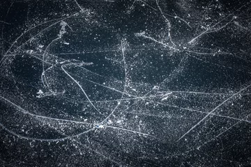 Plexiglas foto achterwand ice background. ice surface texture © twixx