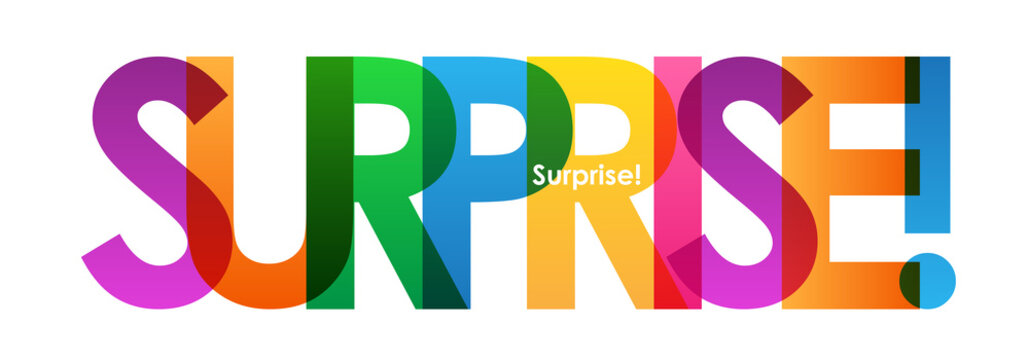 SURPRISE Colourful Vector Banner 