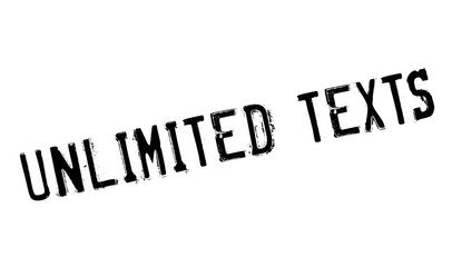 Unlimited Texts rubber stamp. Grunge design with dust scratches. Effects can be easily removed for a clean, crisp look. Color is easily changed.