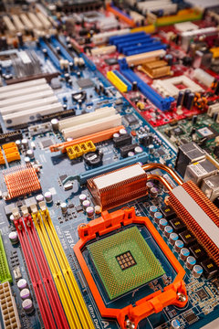 Computer processors CPU concept