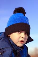  Portrait of a boy in winter