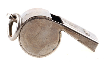 chrome silver whistle