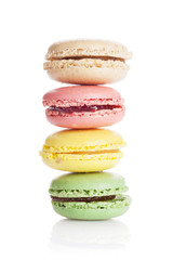 Colorful macaroons. Sweet macarons
