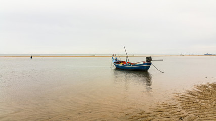 Naklejka premium Cha Am Beach is the famous of Petchaburi province Thailand.