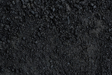 Fototapeta premium Black soil texture
