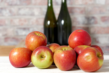 bunch of red apples fresh harvest