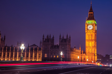 Fototapeta na wymiar Big Ben in Westminster London at night